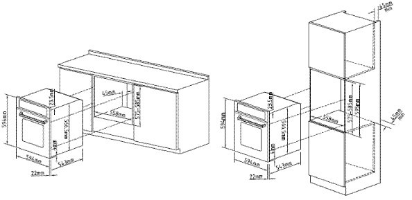 CUCINE烤箱CU611MXTC/2产品说明